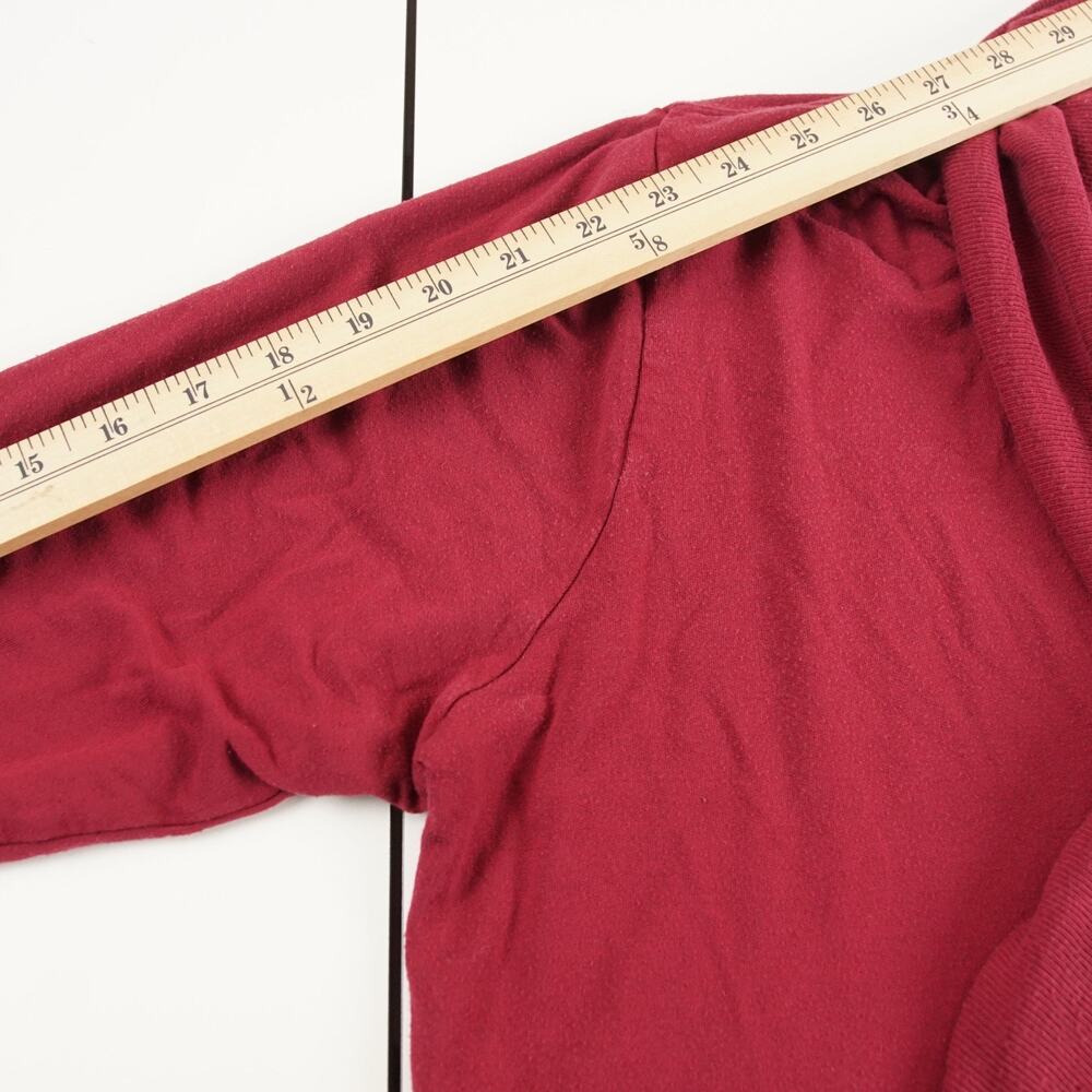 Athleta Panayama Restore Rib Red Burgundy Cardigan Wrap Sz L - Picture 4 of 9